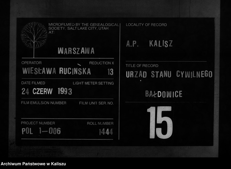 Obraz 1 z jednostki "[Księga zgonów]"
