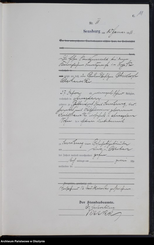 image.from.unit.number "Sterbe-Haupt-Register Nr 1 -207"