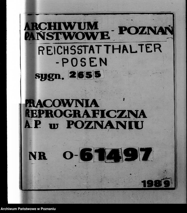 Obraz 1 z jednostki "Okólniki Landesernährungsamt w Poznaniu"