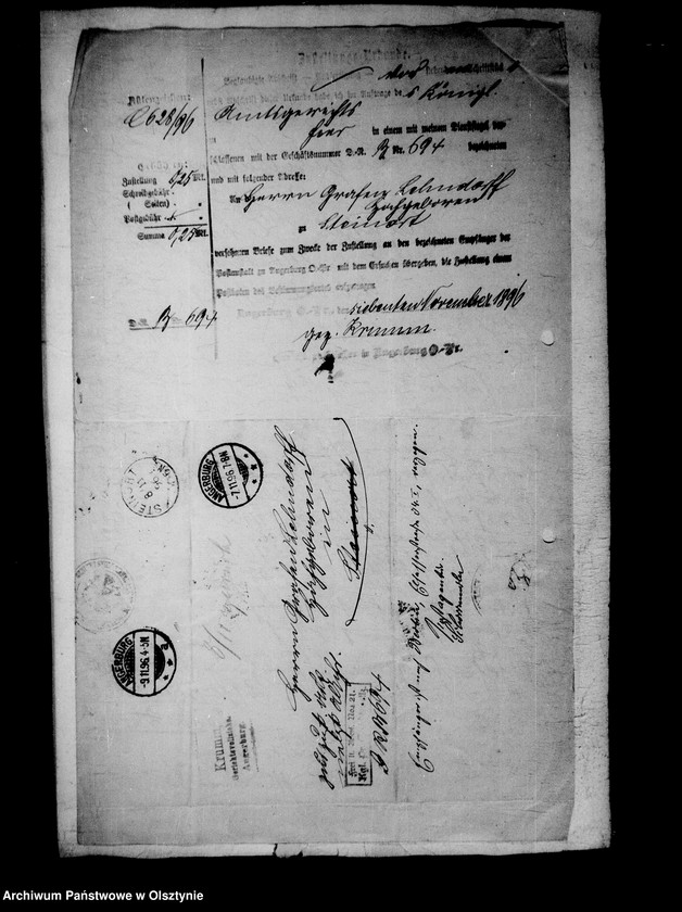 image.from.unit.number "/Wechselprozesssachen gegen den in Konkurs verfallen Gfen Carl Meinhard Lehndorff/."