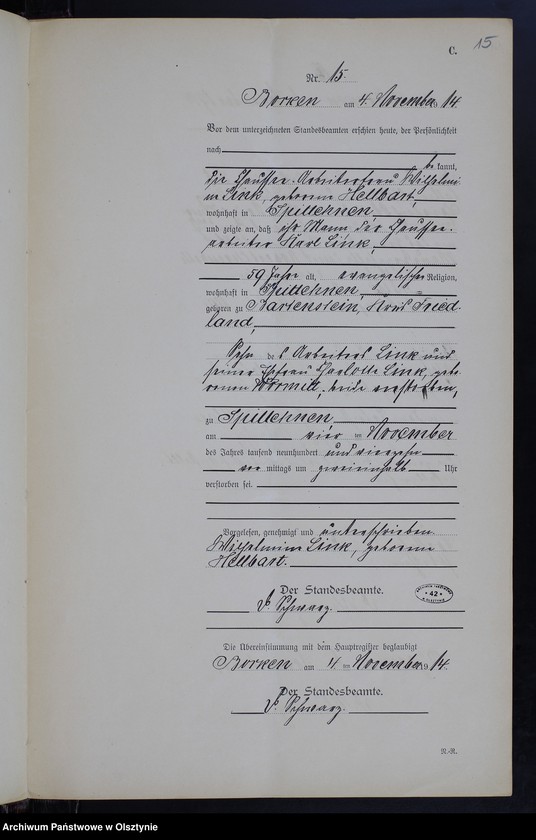 image.from.unit.number "Sterbe-Neben-Register Nr 1 - 19 [ Księga zgonów - wtóropis ]"