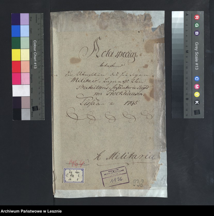 Obraz 3 z jednostki "[Die Utensilien des hiesigen Militär-Lazaretts des 2-ten Bataillons des Infanterieregiments von Stockhausen]"