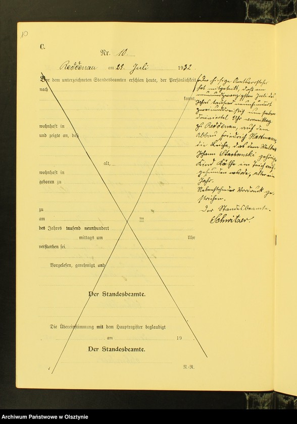 image.from.unit.number "Sterbe-Neben-Register Nr 1 - 19 [ Księga zgonów - wtóropis ]"