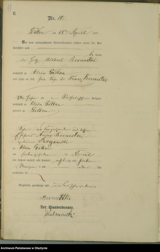 image.from.unit.number "Sterbe-Haupt-Register Nr 1 - 33"