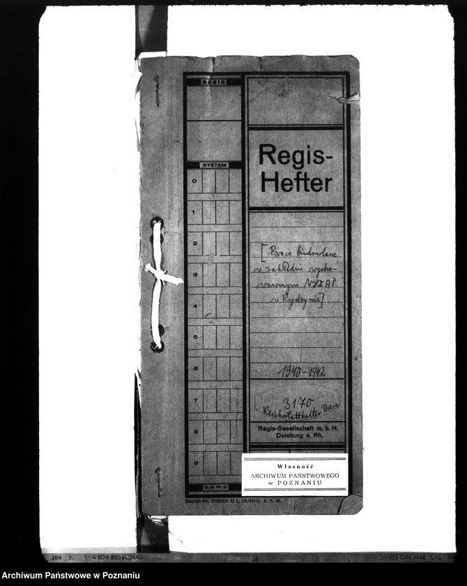 Obraz 4 z jednostki "Prace budowlane w zakładzie wychowawczym NSDAP w Rydzynie"