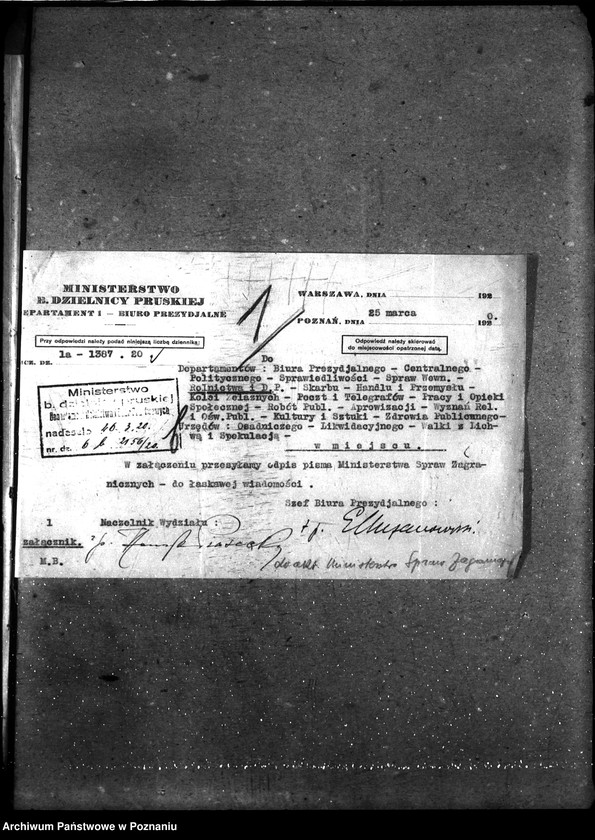 Obraz 4 z jednostki "Sprawy gospodarcze-ogólne Komunikaty Biura Prezydialnego"