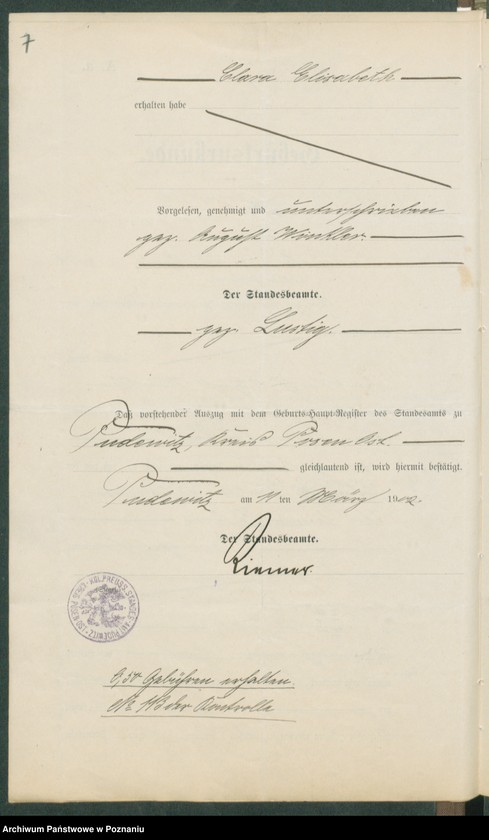 Obraz 9 z jednostki "[Dokumenty dostarczone przez narzeczonych do zawarcia związku małżeńskiego za 1902 rok. Tom V]"