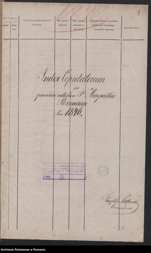 Obraz 3 z jednostki "Księga małżeństw"