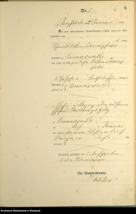 image.from.unit.number "Sterbe-Haupt-Register Nr 1 - 114"