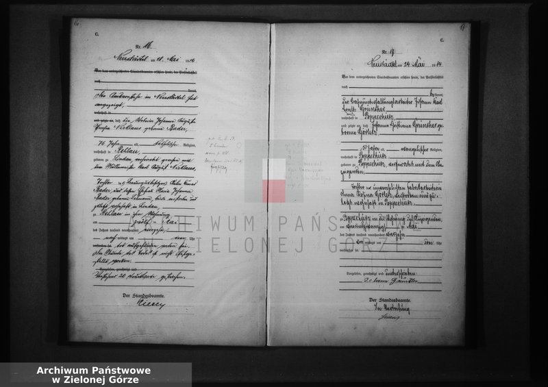 Obraz 13 z jednostki "Sterbe-Haupt-Register 1914 vol. I"