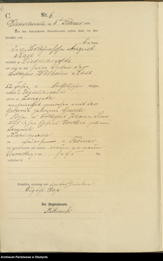 image.from.unit.number "Sterbe-Haupt-Register Nr 1 - 61"