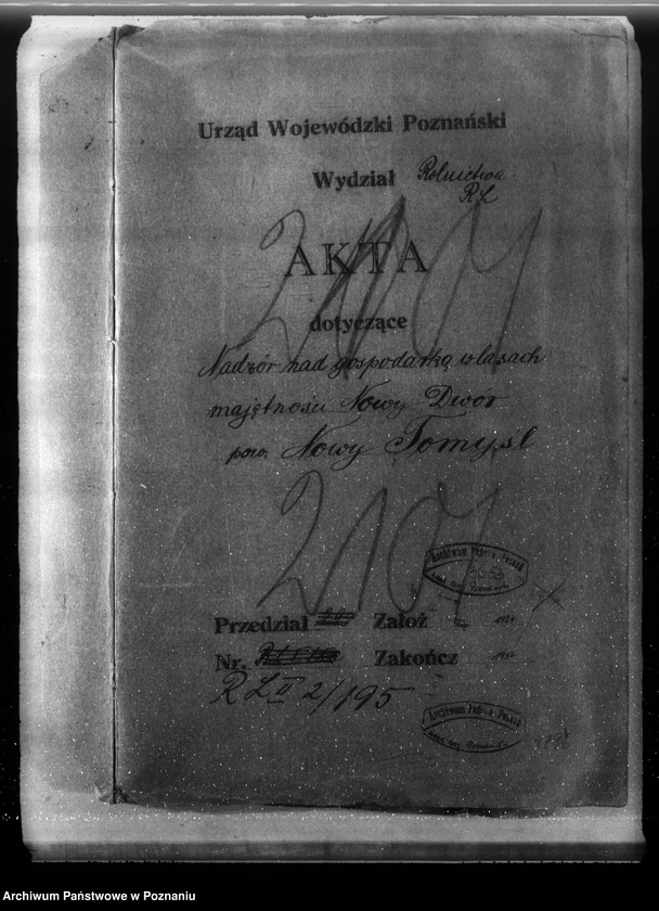 Obraz 4 z jednostki "Nadzór nad gospodarką w lasach majętności Nowy Dwór w powiecie nowotomyskim"