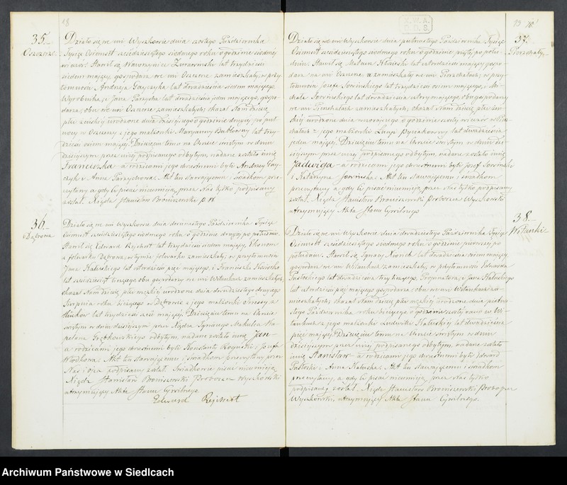 Obraz 13 z jednostki "Akta urodzeń, małżeństw, zgonów"