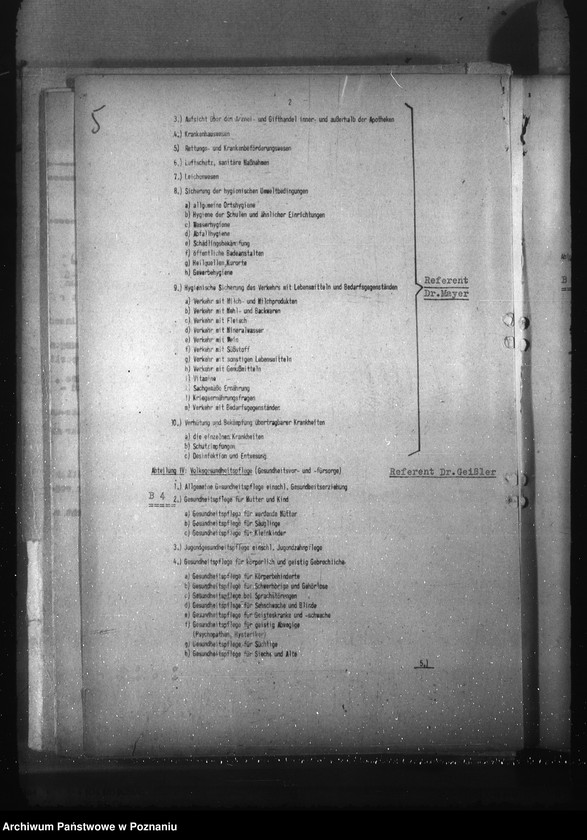 Obraz 9 z jednostki "Wykaz akt dla wydziału Gesundheitswesen und Volkspflege"