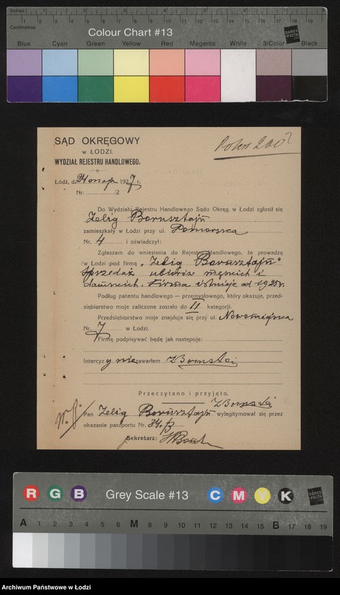 Obraz 4 z jednostki "Zelig Bornsztajn- sprzedaż ubiorów męskich i damskich"