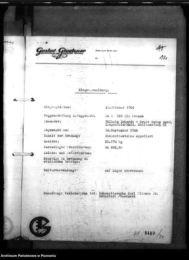 Obraz 16 z jednostki "Rückstandgüter. Behandlung und Verwertung - nicht Warschau. Erlasse, Sondervorschriften"