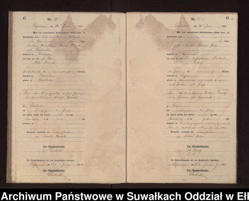 image.from.unit.number "Sterbe-Neben-Register des Preussischen Standes-Amtes Stasswinnen Kreis Loetzen"