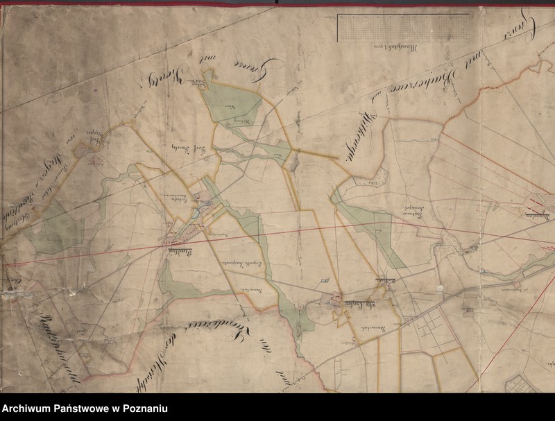 image.from.unit.number "Karte von der Grafschaft Jarocin nebst den dazu gehörenden Vorwerken und Forsten Boguslaw, Ciswica und Roszków, Dąbrowo, Czylcz und Radolin im Kreise Pleschen"