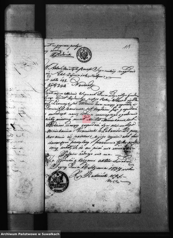 Obraz 15 z jednostki "[Wypisy do akt małżeństw parafii Krasnopol]."