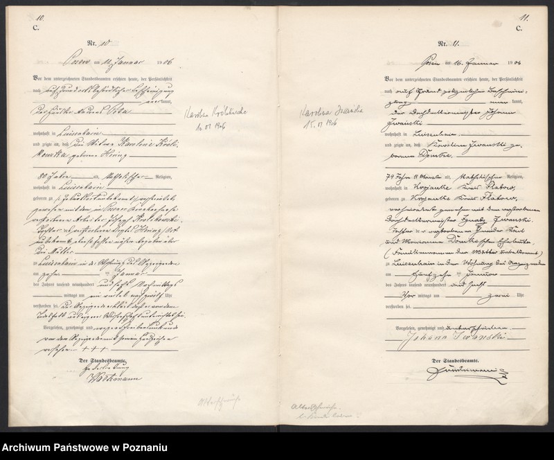 Obraz 8 z jednostki "Księga miejscowa zgonów"