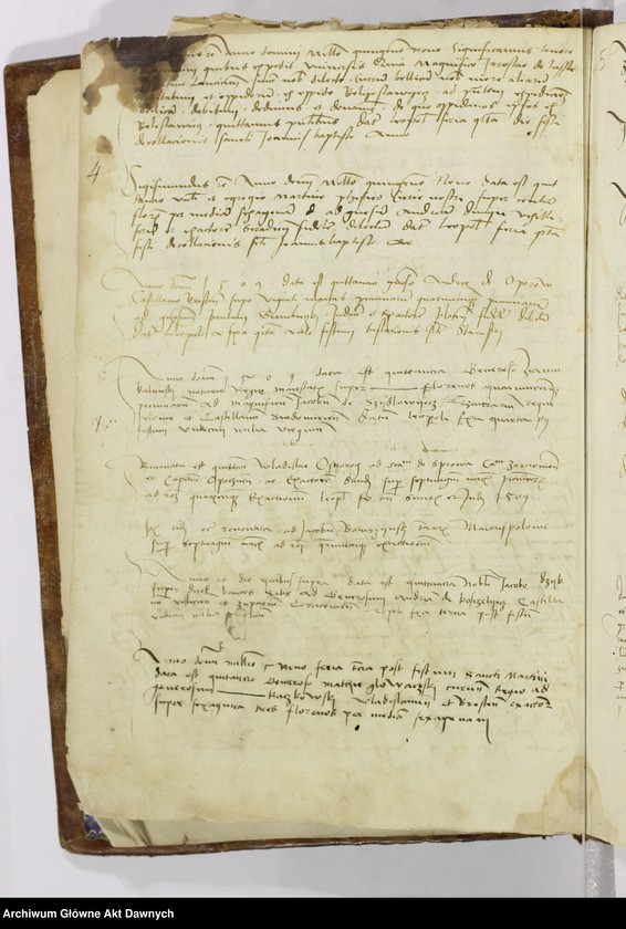 image.from.unit.number ""Regestrum cancellarie seu liber actorum per manus rev-di d-ni Johannis de Lasko - - cancellarii datorum - - "."