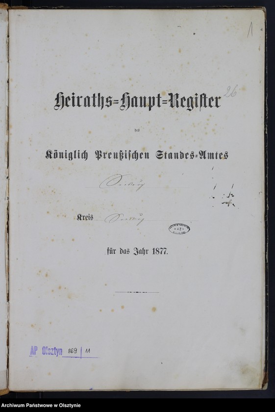 image.from.unit.number "Heiraths-Haupt-Register Nr 1 - 19"