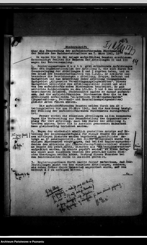 Obraz 18 z jednostki "Besprechungen mit den aufsichtsführenden Bürobeamten"