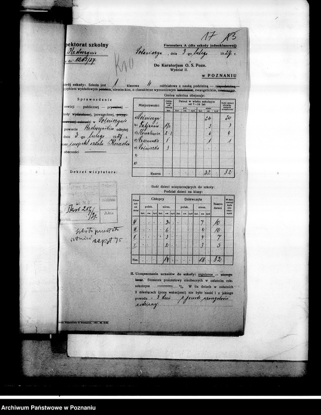 Obraz 20 z jednostki "Szkoła Powszechna- Sośniczyn, powiat Krotoszyn"