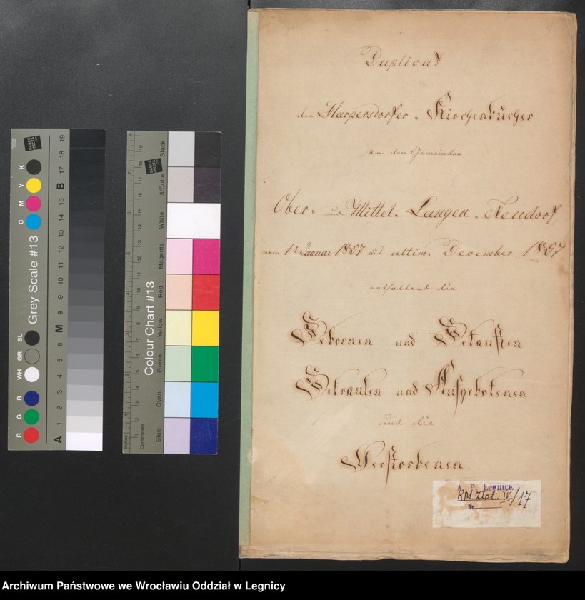 image.from.unit.number "Duplicat der Harpersdorfer Kirchenbücher von der Gemeinde Ober und Mittel Langen Neudorf"