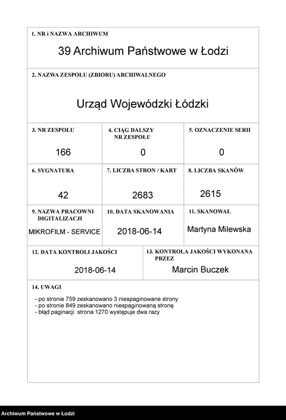 Obraz 1 z jednostki "Nadanie obywatelstwa Nr 3427-5123, 149-210"