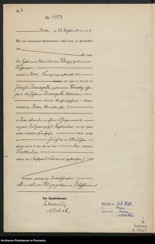 Obraz 4 z jednostki "Księga miejscowa urodzeń tom IV[Rejestr główny urodzeń]"