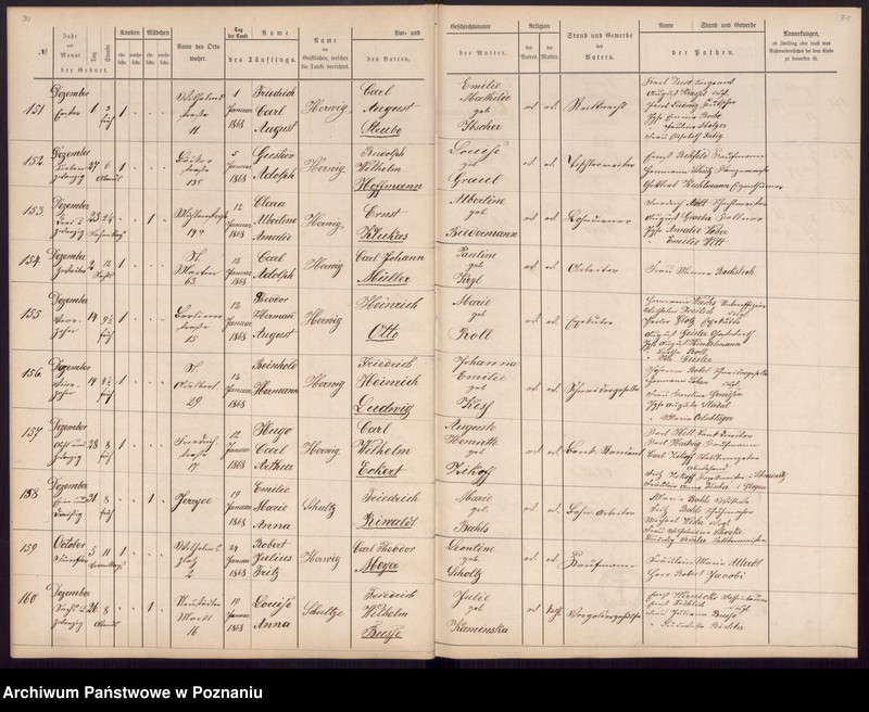 Obraz 19 z jednostki "[Akta urodzeń i chrztów, ślubów, zgonów]"