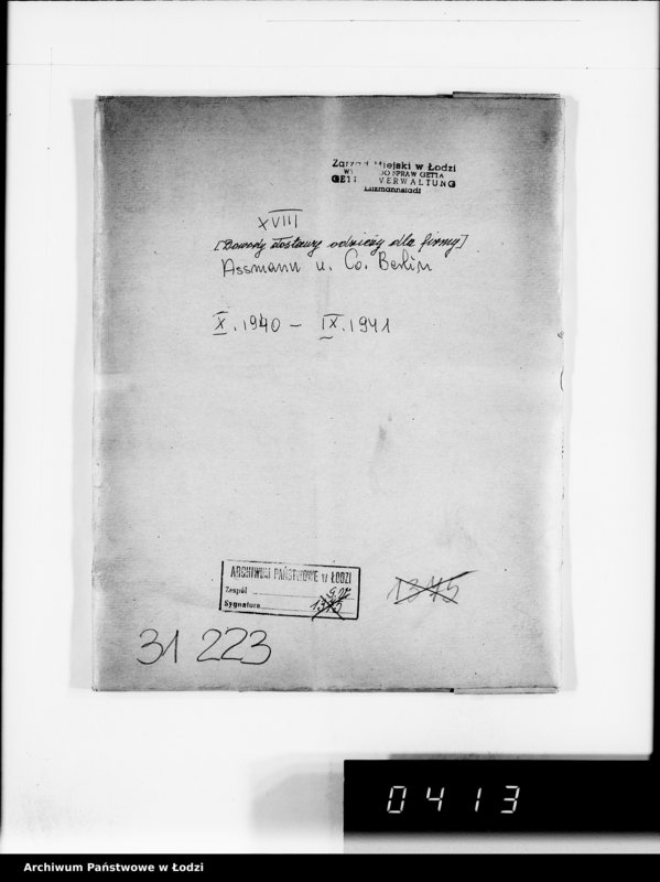 Obraz 4 z jednostki "[Dowody dostawy odzieży dla firmy dla Asmann u.Co.Berlin"