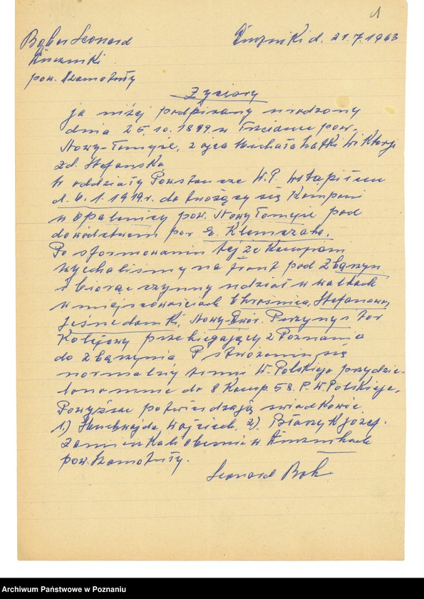 Obraz 17 z jednostki "Życiorysy powstańców wielkopolskich: B - tom lV /Bober Leonard - Bosiacki Franciszek/."