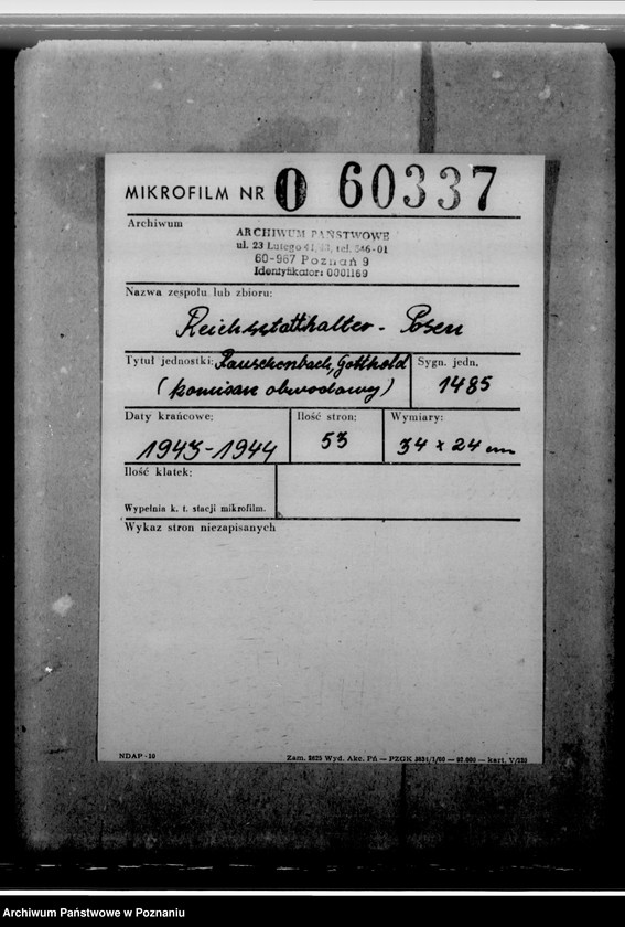 Obraz 2 z jednostki "Rauschenbach, Gotthold - komisarz obwodowy"