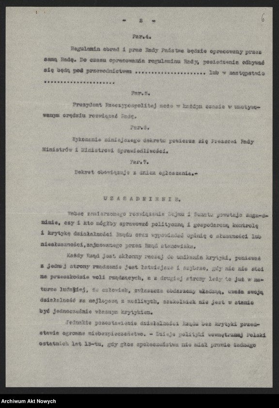 image.from.unit.number ""Memorandum w sprawie przepisów prawnych, dotyczy władz państwowych poza terytorium Państwa". "Dekret Prezydenta Rzeczpospolitej (na emigracji) w sprawie rozwiązania Sejmu i Senatu""