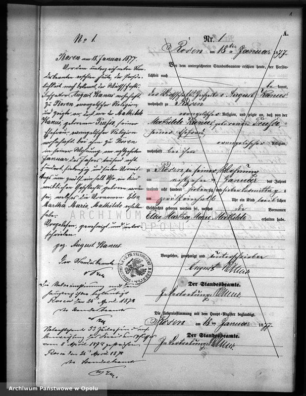 image.from.unit.number "Geburts-Neben-Register Standesamts Rosen pro 1877"