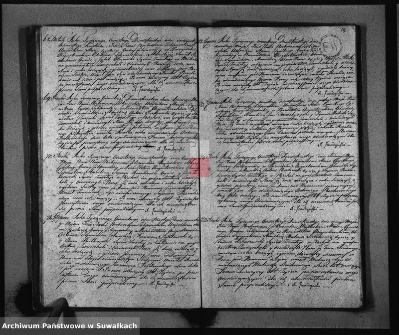 image.from.unit.number "Akta Zeyścia Gminy Filipowskiey od dnia 1 Stycznia do dnia 31 Grudnia 1819"