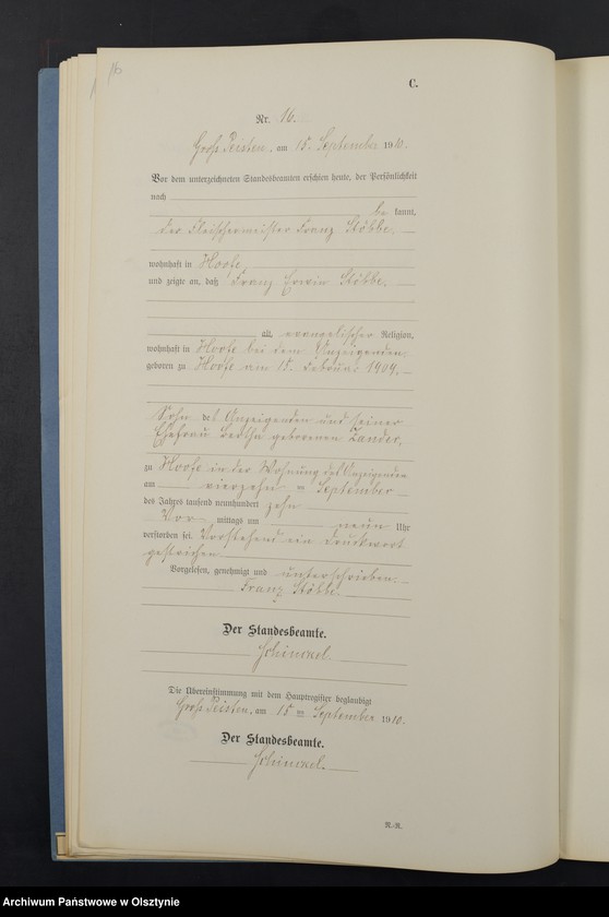 image.from.unit.number "Sterbe-Neben-Register Nr 1 - 22"