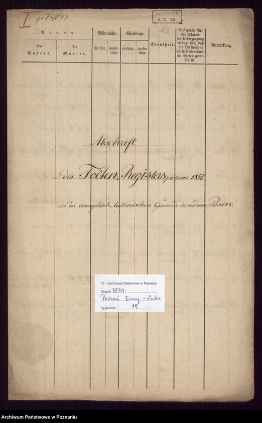 image.from.unit.number "Abschrift des Todtenregisters"