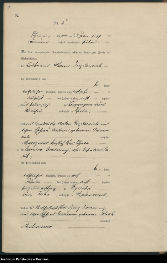 Obraz 12 z jednostki "Heirats-Haupt-Register"