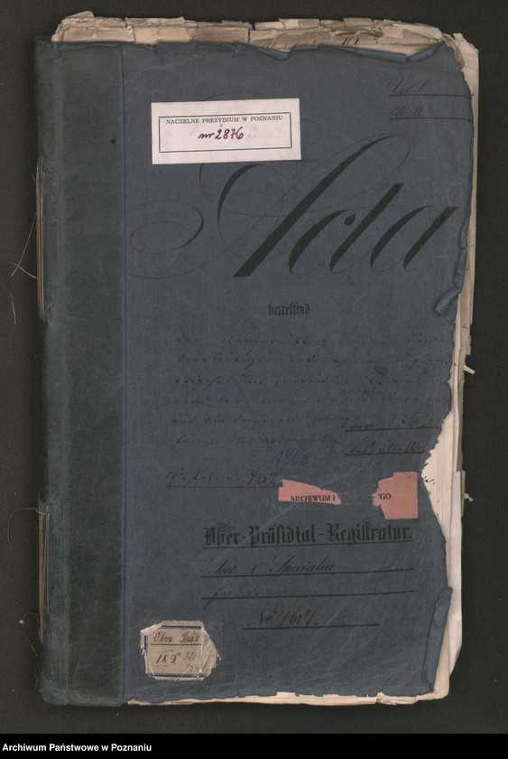 Obraz 2 z jednostki "Der Uebertritt polnischer und diesseitiger Untertanen auf preussisches und jenseitiges Gebiet während der polnischen Insurrektion und die dagegen getroffenen Massnahmen."