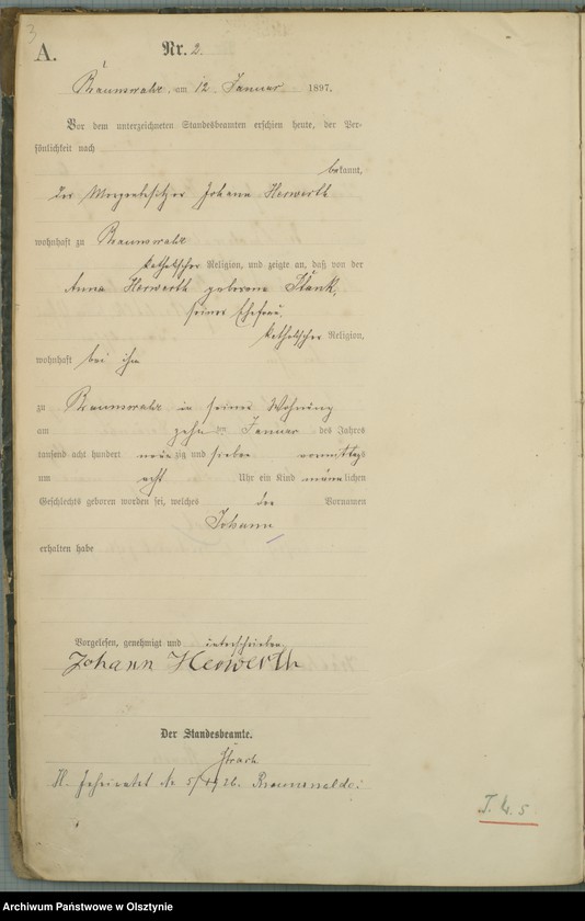 image.from.unit.number "Geburts-Haupt-Register Nr 1 - 103"