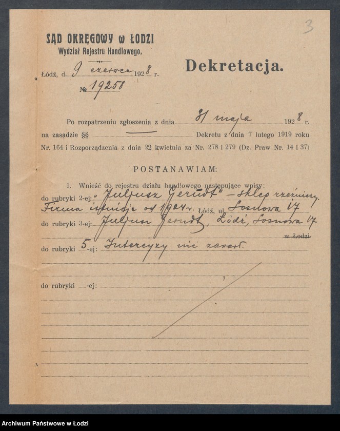 Obraz 5 z jednostki "Juljusz Gerndt – sklep rzeźniczy"