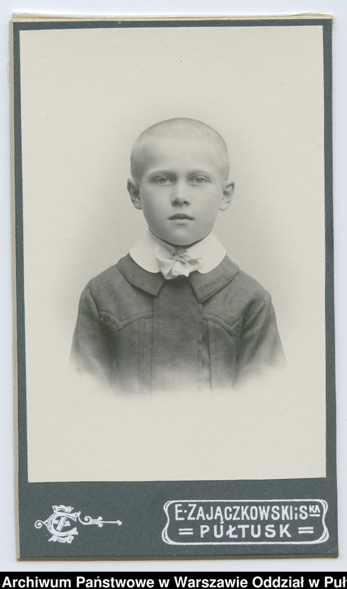 Obraz 44 z kolekcji "Chłopcy w niebieskich mundurkach... - uczniowie pułtuskiego Gimnazjum z okresu I wojny światowej"