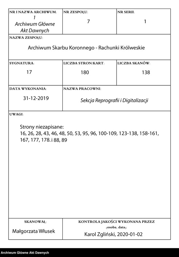 image.from.unit.number "Rachunki z pobranych kwot i wydatków rozmaitych w czasie podróży króla Władysława do Czech w r. 1471 przez Tomasza Tramczyńskiego i innych ułożone."