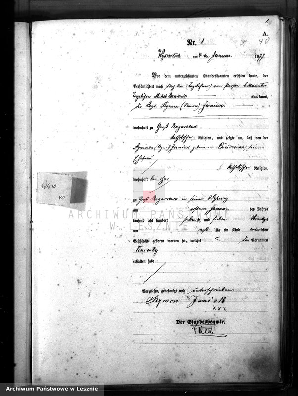 Obraz z jednostki "[Księga urodzeń]"