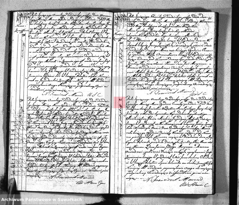 image.from.unit.number "Akta urodzonych w roku 1825 urzędnika stanu cywilnego gminy święto jeziorskiey w obwodzie seyneńskim województwa augustowskiego"