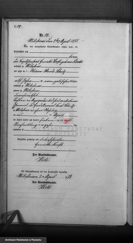 Obraz 16 z jednostki "Księga zgonów"