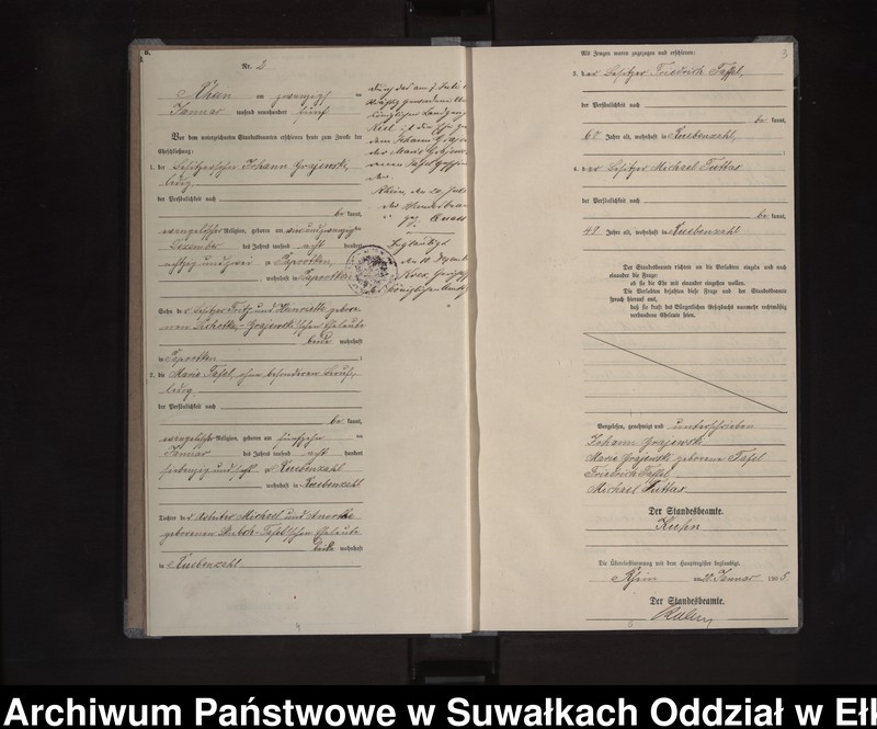 image.from.unit.number "Heirats-Neben-Register des Königlichen Preussischen Standes-Amtes Orlen Kreis Lötzen"